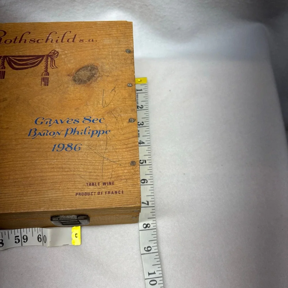 Baron Philippe de Rothschild Wooden Wine Box -‎ Collectible